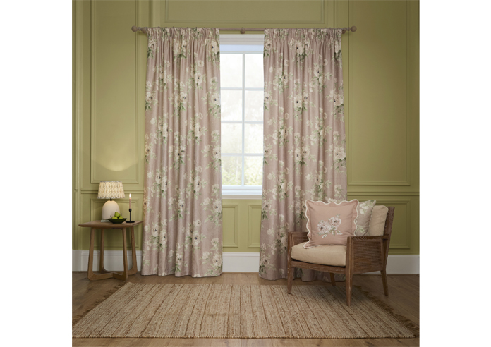 Adele Pencil Pleat, Rose - Ready Made Curtains - Image 7